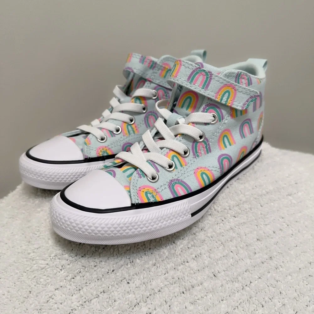 Converse Chuck Taylor All Stars Rainbows Pastel Mid-Top Canvas Sneakers